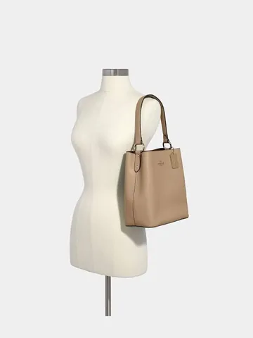 TÚI DA ĐEO VAI NỮ COACH  LEATHER   IN TAUPE 91122