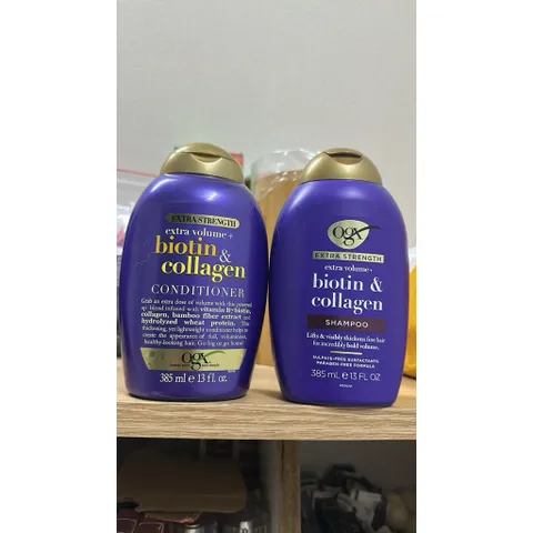 [ BẢN MỸ MẪU MỚI ] DẦU GỘI Xả chống rụng tóc kích thích mọc tóc  OGX Biotin Collagen extra strenght