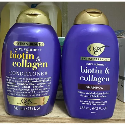 [ BẢN MỸ MẪU MỚI ] DẦU GỘI Xả chống rụng tóc kích thích mọc tóc  OGX Biotin Collagen extra strenght