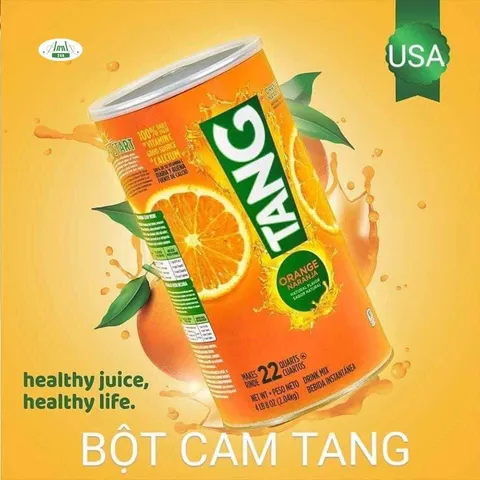 BỘT  CAM HÒA TAN TANG ORANGE NARANJA 2,04KG NỘI ĐỊA MỸ CHÍNH HÃNG