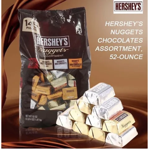 KẸO Socola Hershey's 1.47KG 145 viên đủ vị nội địa Mỹ