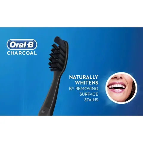 [ SOFT ] BÀN CHẢI ĐÁNH RĂNG THAN MỀM MẠI ORAL-B CHARCOAL Toothbrush  NỘI ĐỊA MỸ