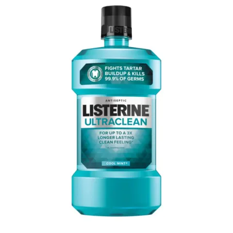 [ XẢ KHO HSD 08/2025 1.500ML NỘI ĐỊA MỸ ] Nước súc miệng LISTERINE ULTRACLEAN COOL MINT