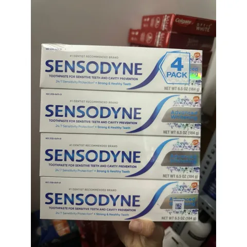 Kem đánh răng cho răng nhạy cảm Sensodyne ADVANCED Whitening 184g NỘI ĐỊA MỸ