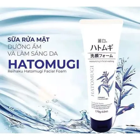 Sữa Rửa Mặt dưỡng ẩm và làm sáng da Hatomugi Cleansing & Facial Washing The Facial Foam
