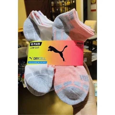 [ TÁCH LẺ 1 ĐÔI ] vớ tất cổ thấp dành cho nữ và trẻ em hàng từ mỹ hiệu P.M Youth size 4-9.5 low cut