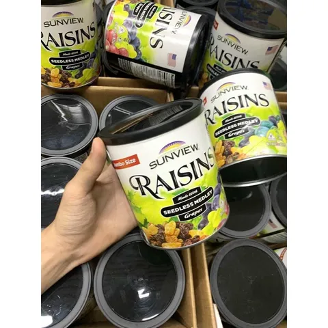 ( MẪU MỚI ) Nho khô Mỹ không hạt Sunview Raisins Jumbo Size 425g CHÍNH HÃNG