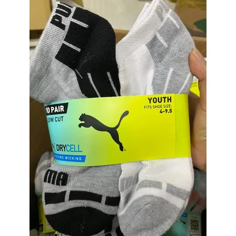 [ TÁCH LẺ 1 ĐÔI ] vớ tất cổ thấp dành cho nữ và trẻ em hàng từ mỹ hiệu P.M Youth size 4-9.5 low cut