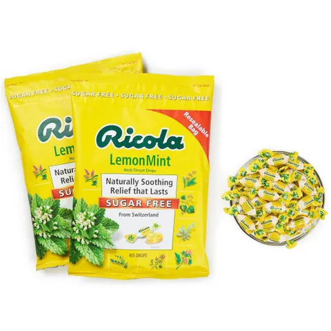 ( TÚI 105 VIÊN ) Kẹo Thảo Mộc Không Đường Ricola 105 viên nội địa Mỹ