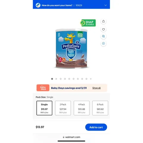 Sữa Pediasure Mỹ 400g vị socola dành cho bé trên 2 tuổi