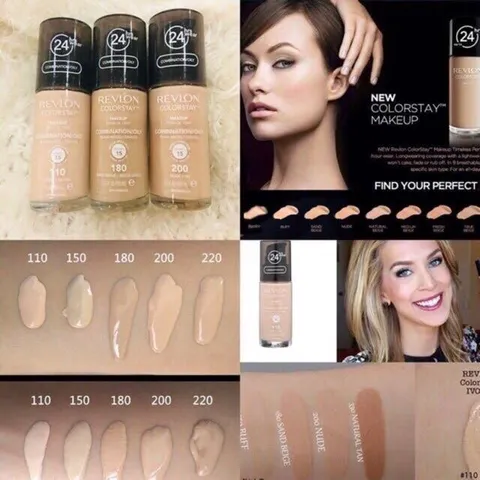 Kem Nền Revlon 30ml Colorstay 24h Mỹ Dành cho da hỗn hợp và da dầu