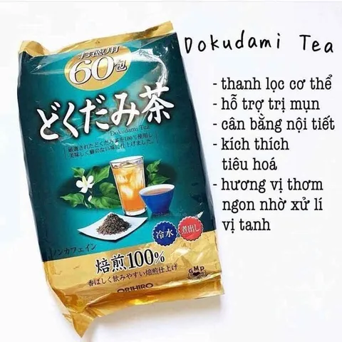 Trà diếp cá  Orihiro 60 gói của Nhật Bản - Thanh lọc, thải độc