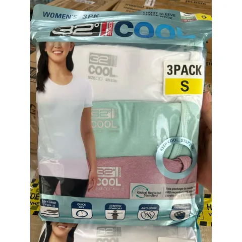 [ SIZE S COSTCO MỸ  ] Set 3 Áo Thun Lạnh Nữ 32 DEGREES Ladies' Cool Tee 3-pack MỸ
