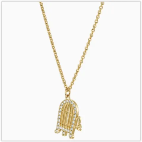[ XẢ KHO ] Dây chuyền trang sức nữ Swarovski Looney Tunes Tweety Pendant - Multi-colored - Gold-tone Plated - 5487549