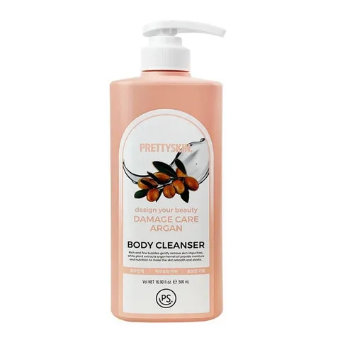 [ XẢ KHO HSD 10 / 12 / 2025 ] Sữa Tắm Pretty Skin Damage Care Argan Body Cleanser 500ml
