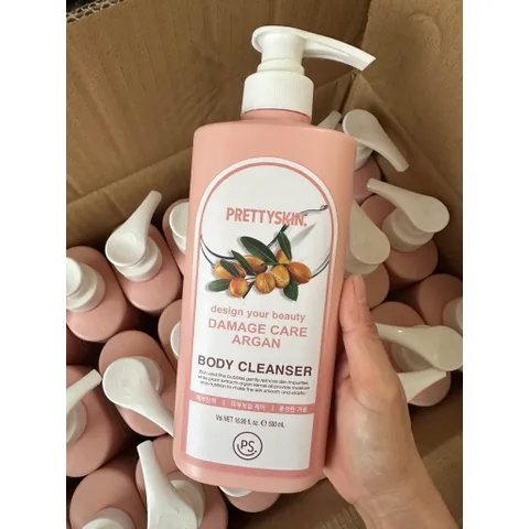 [ XẢ KHO HSD 10 / 12 / 2025 ] Sữa Tắm Pretty Skin Damage Care Argan Body Cleanser 500ml
