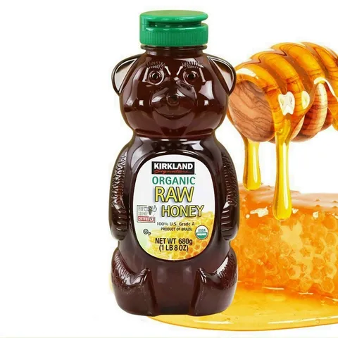 [ XẢ KHO date 24/07/2025 ] Mật ong Kirkland Raw Organic Honey Bear 680g MỸ