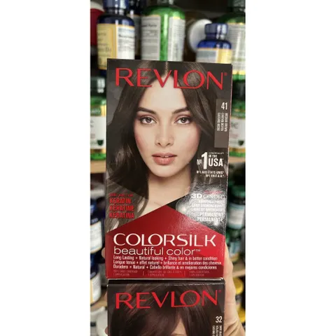 [ MÀU 41 MEDIUM BROWN ] nhuộm tóc Revlon Colorsilk số 41 (Medium Brown)