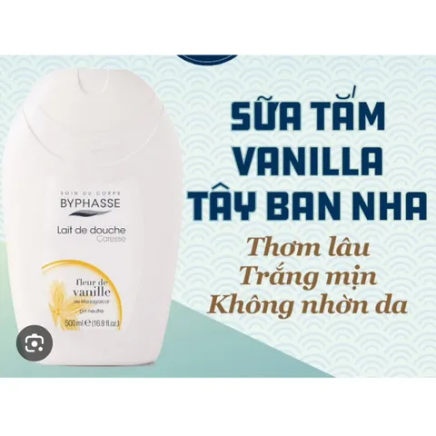 [ 500ML HSD THÁNG 01.2026 ] Sữa Tắm Byphasse Caresse Shower Cream Vanilla 500ml