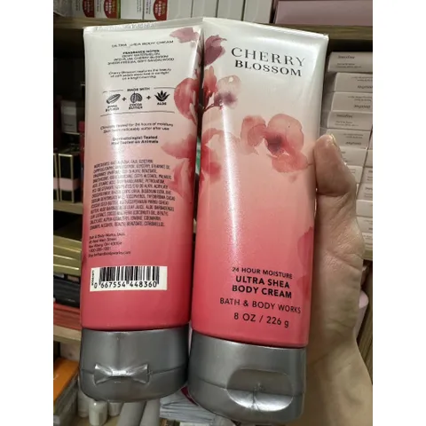 [ XẢ KHO MẪU CŨ ] KEM DƯỠNG THỂ CHERRY BLOSSOM dạng cream ( đặc hơn dạng lotion - 226G