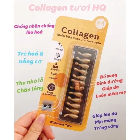 ( VỈ 12 VIÊN ) Tinh Chất Collagen Multi Vita Capsule Ampoule  CHÍNH HÃNG