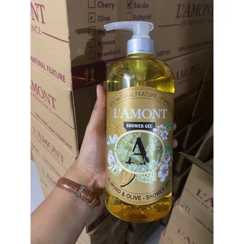 (1000ml) Sữa Tắm hương nước hoa mịn da LAmont En Provence 1000ml/chai