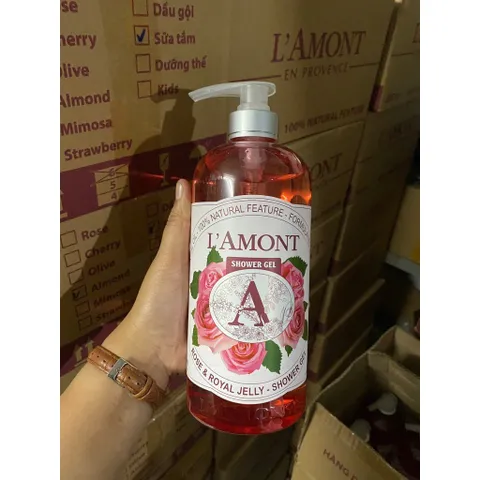 (1000ml) Sữa Tắm hương nước hoa mịn da LAmont En Provence 1000ml/chai