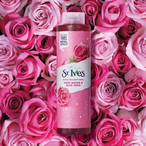 [ XẢ KHO 650ML HSD 05/2025] Sữa tắm St.ives Hoa hồng & Lô hội 650ml