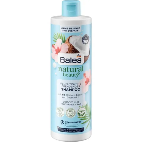 [ HSD TRONG PHẦN MÔ TẢ ] Dầu gội Đức Balea Natural Beauty chiết xuất thiên nhiên 400ml hương hoa dâm bụt và dừa