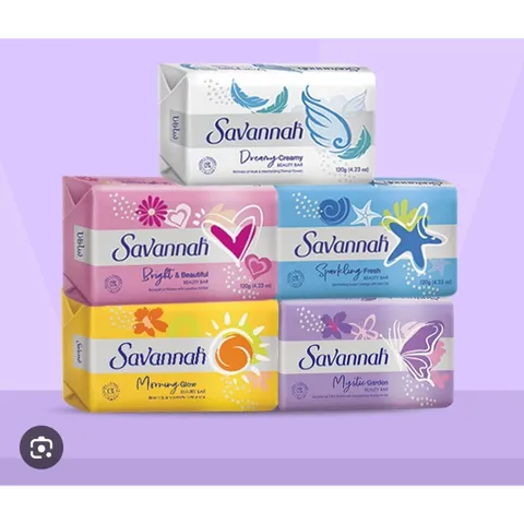 XÀ BÔNG TẮM DƯỠNG DA SAVANNAH HƯƠNG HOA HỒNG 120G