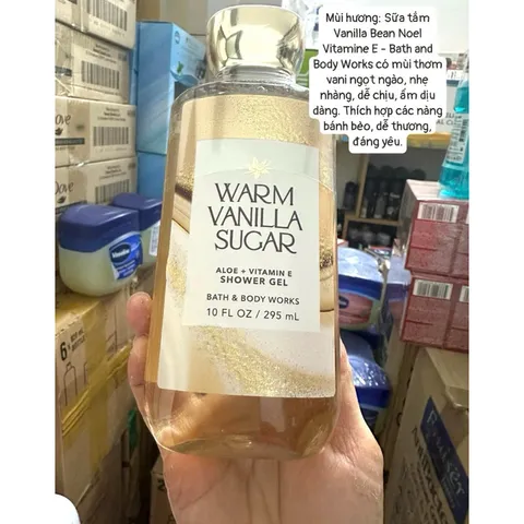 Gel tắm Bath & Body Works - Warm Vanilla Sugar 295ml MỸ
