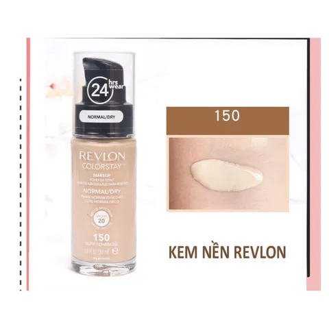 [ 150 BUFF DA TRẮNG TỰ NHIÊN ] kem nền cho da hỗn hợp và da dầu Revlon colorstay 24h MỸ