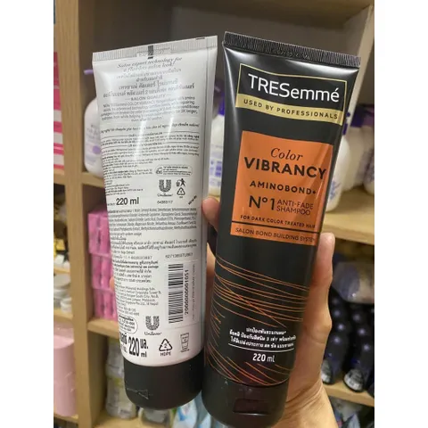 [ Bộ gội và xả 220ml * 2 tuýp ] TRESemmé Color Vibrancy, Aminobond+ dành cho tóc nhuộm màu