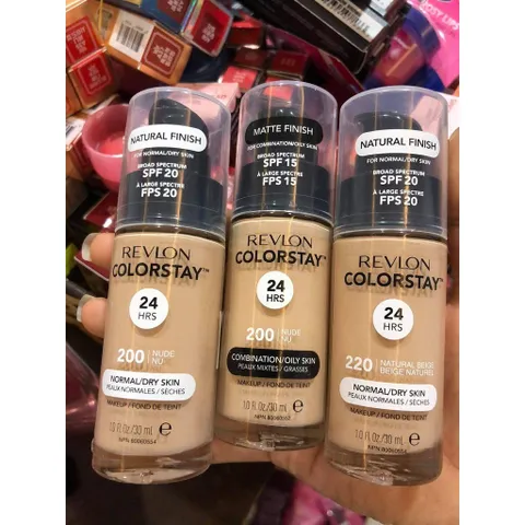 Kem nền Revlon Colorstay 24hrs Wear Mỹ siêu bền tone 200 NUDE CHO DA THƯỜNG VÀ KHÔ Mỹ