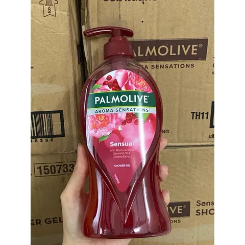 [ 750ml ] Gel tắm Palmolive Aroma Sensations Nồng Nàn Quyến Rũ Chiết Xuất tinh dầu Hoa Hồng Moroccan & Nhân Sâm