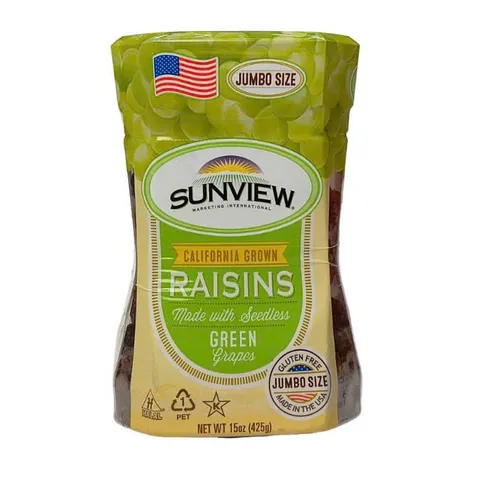 Nho Mỹ Xanh Khô SUNVIEW Jumbo Hộp 425G