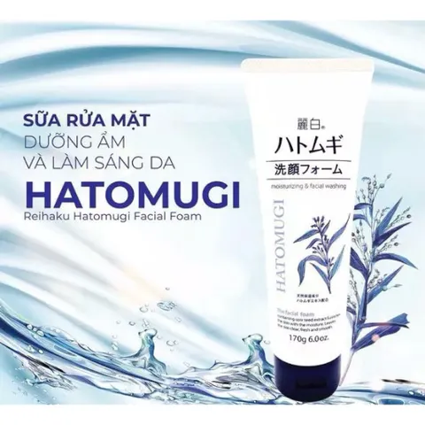 Sữa rửa mặt Hatomugi  được chiết xuất chính từ hạt ý dĩ  sạch sâu, dưỡng ẩm và hỗ trợ làm sáng da.
