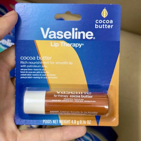 [Chính hãng] [ cocoa Butter DATE 31.01.2027 ] Son Dưỡng Môi Dạng Thỏi Vaseline Lip Therapy 4.8g