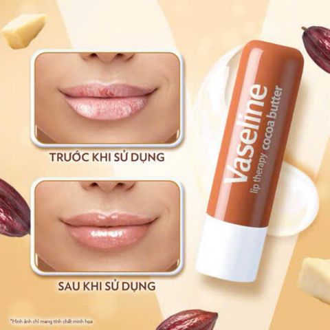 [Chính hãng] [ cocoa Butter DATE 31.01.2027 ] Son Dưỡng Môi Dạng Thỏi Vaseline Lip Therapy 4.8g