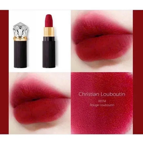 [ XẢ KHO CODE SX THÁNG 11 / 2022 ] Son Lipstick Velvet Matte Rouge Louboutin 001M Màu Đỏ Thuần 3g