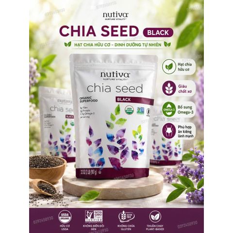 Hạt Chia Mỹ Nutiva Chia Seed 907g