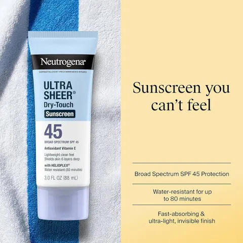 Kem chống nắng Neutrogena Ultra Sheer Dry-Touch SPF 45, dung tích 88ml