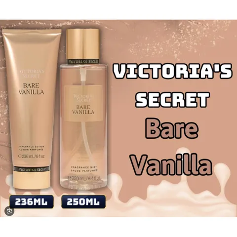 xịt thơm - Sữa Dưỡng Thể Victoria’s Secret Bare Vanilla 236ml - Dưỡng Ẩm, Làm Trắng Da, Hương Vani Quyến Rũ,