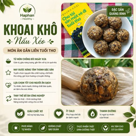 Khoai lang khô nấu xéo Quảng Bình oganic 1kg