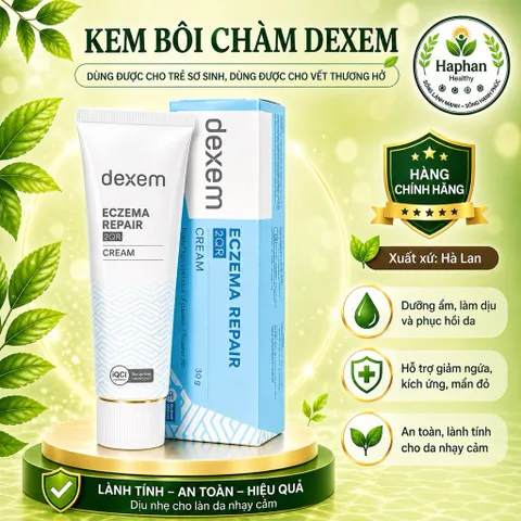 DEXEM Kem bôi chàm, dị ứng da, giảm ngứa, giảm ửng đỏ và khô da