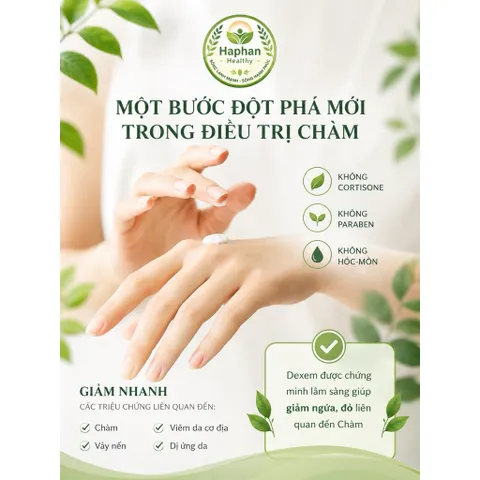 DEXEM Kem bôi chàm, dị ứng da, giảm ngứa, giảm ửng đỏ và khô da