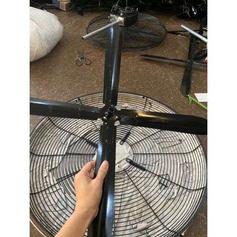 bộ lồng cánh quạt công nghiệp đường kính lồng 55cm cánh kích thước 50cm lỗ trục 12mm