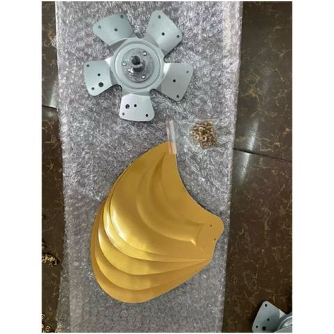 cánh tai voi 5 lá lỗ trục 12mm kích thước cánh 48cm lắp cho quạt công nghiệp chế đường kính lồng 55cm