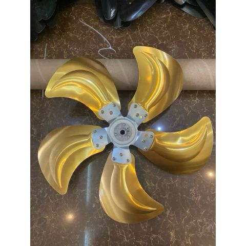 cánh tai voi 5 lá lỗ trục 12mm kích thước cánh 48cm lắp cho quạt công nghiệp chế đường kính lồng 55cm