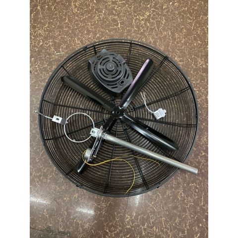 combo(5món) lồng,cánh,thân quay,ốp,chiết áp cho quạt công nghiệp đường kính lồng 80cm trục 12mm không mô tơ